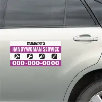 10" x 20" Handywoman Service Car Magnet