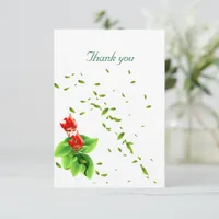 Flat thank you card