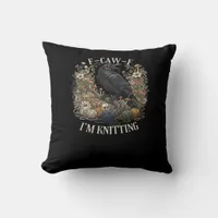 F-Caw-F I'm Knitting Creative Casual Throw Pillow