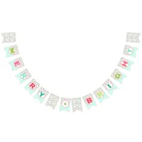 Merry + Bright Christmas Lights | Colorful Holiday Bunting Flags