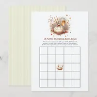 A Little Dumpling Baby Shower Bingo Game Invitation