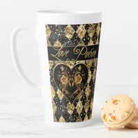 Whimsical and Elegant Goth Love Potion Latte Mug