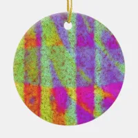 Get Your Abstract On Ceramic Ornament