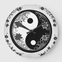 Yin Yang Symbol Large Clock