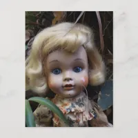 Doll in the Yard Postcard