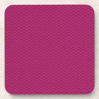 Raspberry Chevron Coaster