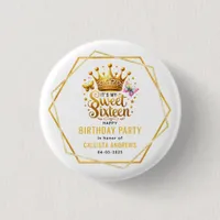 its my sweet sixteen 16 th birthday button