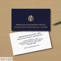 Professional Geometric Logo Business Card