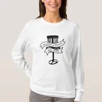 Disc Golf Personalized Couple Established Date   T-Shirt