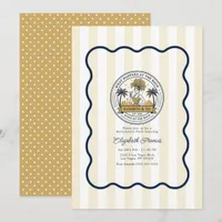 Preppy Club Bach Las Vegas Bachelorette Invitation