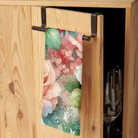 Whimsical Rose Pattern Kitchen Towel