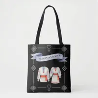 Romanian Roots Folk Costume Traditional Attire Tote Bag