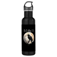 Crow F-Caw-F Funny Bird Aesthetic Casual Stainless Steel Water Bottle