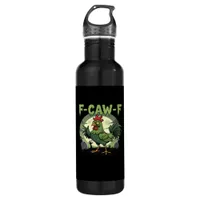 F Caw F Funny Chicken Halloween Vintage Classic Stainless Steel Water Bottle