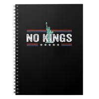 No Kings Day Retro Graphic Notebook