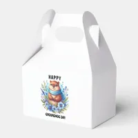 Over Rated? Watercolor Celebrating Groundhog Day  Favor Boxes