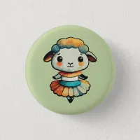 Sheep Ballerina Button