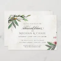 Botanical Blossoms Wedding Rehearsal Dinner Invitation