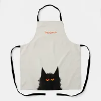 Grumpy Black Cat Apron