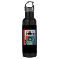 No Kings Classic Patriotic Style Stainless Steel Water Bottle