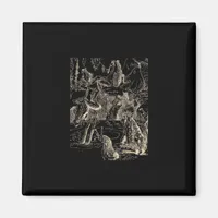 Cottagecore Goblincore Pond Snail Swimming Frog Magnet