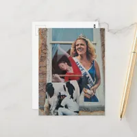 Alice the Dairy Princess Ballet and Cow Collage  Postcard