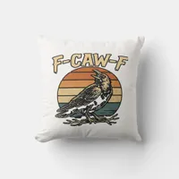 Humor Gothic F-Caw-F Funny Crow Essential Creative Throw Pillow