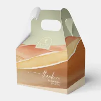 Desert Vibes Wedding Landscape Thank You ID1019 Favor Boxes