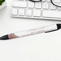 Purple And Gold Modern Art Liquid Watercolor Ink Pen