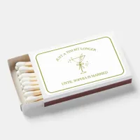 "Tini Bit Longer" Dirty Martini Bachelorette  Matchboxes