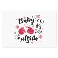 Baby its cold outside cute mittens winter tissue paper