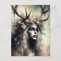 Pagan Woman Elen of the Ways Postcard