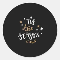 Tis The Season Classic Aesthetic Style Classic Round Sticker