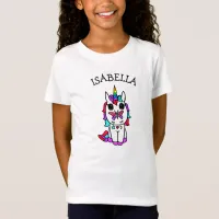 Personalized  Unicorn with Butterfly on Nose Shirt