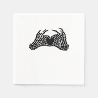 Skeleton Heart Hands - Classic Napkins