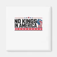 No Kings In America USA Minimal Clean Magnet