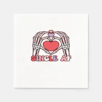 Af Skeleton Hands Valentines Day Classic Look Napkins