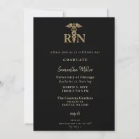 Nursing Registered Nurse RN Photo Graduation   Invitation