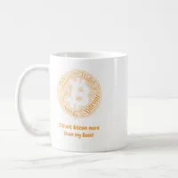 Bitcoin Cryptocurrency Morning Coffee Mug/ Tea Cup