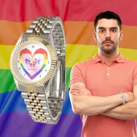 All Love Pride Heart Couples Watch