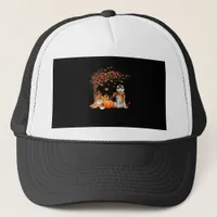 It’s Fall Y’all Dog Autumn Aesthetic Style Trucker Hat