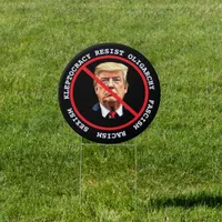 Resist Fist Political Democrat Anti Trump  Sign