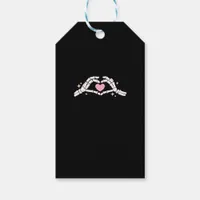 Skeleton Hands Heart Funny Gift Tags