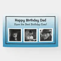 Happy Birthday Banner with Photo Age Progression