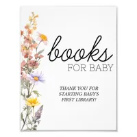 Lavender Yellow Wildflowers Books For Baby Sign
