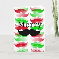 Merry Mustache Holiday Card