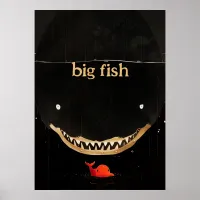 Big Dark Shark Poster