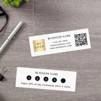 Qr code business logo loyalty card