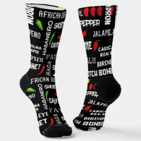 Chili Pepper Spicy Food Jamaican Cooking Socks