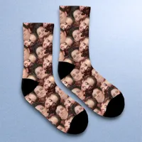 Personalized Funny Two (2) Faces Photo Face Socks